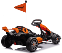 Kart électrique pour enfants McLaren sous licence, batterie 24V10AH, double moteur 775, fonction drift, longueur réglable, voiture de course en plastique