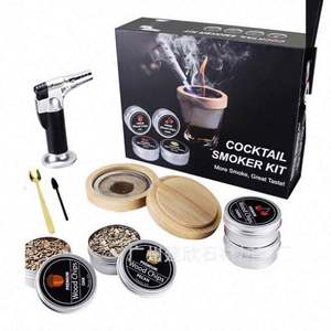 NOUVEAU Infuseur de fumée pour whisky, très populaire, avec torche à glaçons et 6 copeaux de bois naturels - Product Image 2
