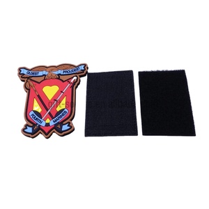 オリジナルデザインロゴ入りジージャン服、タクティカルソフトPVCパッチ、ラバーバッジ、シリコンラベル、フックアンドループパッチ - Product Image 2