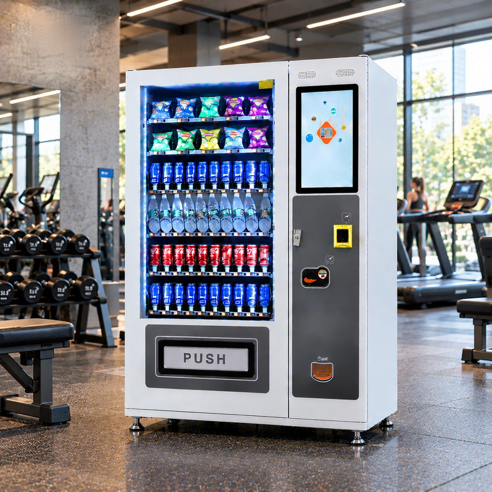 Snack and Drink Vending Machine With Touchscreen Display Cooling System ...