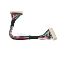 Câble d'écran universel compact LVDS double 8 broches FI-X30P avec connecteur à clip de mise à la terre, faisceau de câblage d'interface d'affichage de petite taille