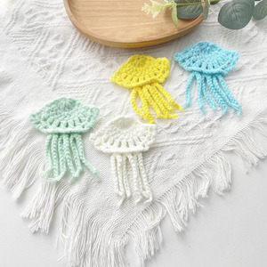 Breloques Appliquées Série Océan au Crochet, Charmes de Sac et Décorations Suspendues, Ornements Souples pour Vêtements, Idéales pour Veste, Chapeau, Écharpe, Sac Fourre-tout - Product Image 3