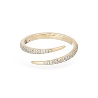 Bague en argent sterling 925 LOZRUNVE avec griffe et pavé, bijoux tendance