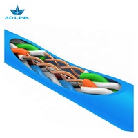Cable Ethernet LAN UTP CAT5e Certificado para Interiores con Conductor OFC, Revestimiento de PVC/LSZH, Temperatura Nominal de -40°C a +70°C