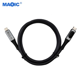 CE 40Gbps USB3.2 USB4.0 Transparent Type C Data <strong>Cable</strong> 100W 240W 8K 60Hz Compatible <strong>Thunderbolt</strong> <strong>3</strong> Audio <strong>Cable</strong> - Product Image 4