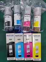 Encre compatible Greencolor 4 couleurs pour imprimantes Epson L3115 L3150 L3210 L3250 L1110 L3100 L3101 L3110 pour l'impression