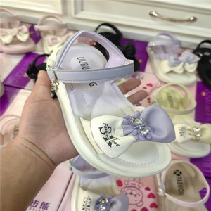 Nouvelle mode d'été Chaussures <span class=keywords><strong>de</strong></span> princesse à nœud, antidérapantes, à fond souple Chaussures <span class=keywords><strong>de</strong></span> <span class=keywords><strong>danse</strong></span> pour filles Sandale pour enfants - Product Image 1