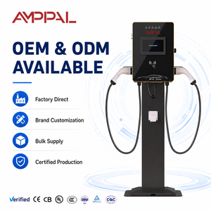 AMPPAL 22KW Nouvelle Génération Chargeur Intelligent OCPP Mode 3 Niveau 2 CE IP55 pour <span class=keywords><strong>Voiture</strong></span> Électrique – Station <span class=keywords><strong>de</strong></span> <span class=keywords><strong>Recharge</strong></span> Domestique et Commerciale - Product Image 2