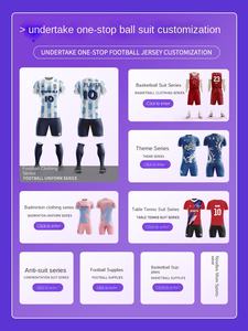 ชุดเสื้อฟุตบอลชุดเครื่องแบบทีมฟุตบอลไทยชุดเสื้อวอร์มฟุตบอลชุดฟุตบอลชุดฟุตบอลชุดฟุตบอลแบบระเหิดชุดเสื้อผ้าสำหรับผู้ชาย - Product Image 3