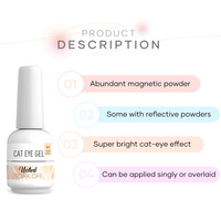 Vernis magnétique MissGel Deep Sea Cat Eye, vente en gros, marque privée, vernis à ongles gel effet œil de chat soyeux