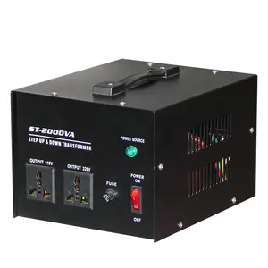 Panas! Konverter menaikkan dan menurunkan tegangan, tugas berat 5000w transformator daya 110v/220v dengan perlindungan pemutus sirkuit