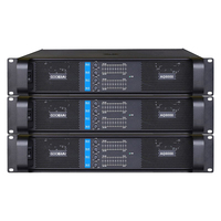 Amplifier Profesional FP10000Q Berdaya Tinggi 4*800W Performa Kuat untuk KTV Bar Pernikahan Speaker Cangkang Logam 8ohm untuk Penggunaan Panggung