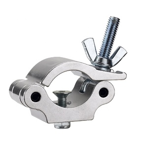 50mm chiều rộng bạc 2 inch nhôm nặng nửa Coupler giàn kẹp phù hợp cho (38-52) mm giai đoạn ánh sáng kẹp và DJ Đèn kẹp - Product Image 2