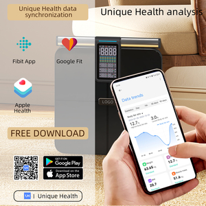 Báscula de grasa corporal de 220kg al por mayor única con análisis de IMC, aplicación inalámbrica de seguimiento de pérdida de peso inteligente Bluetooth - Product Image 6