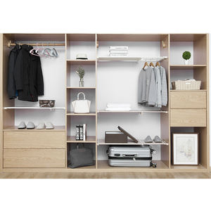 Tringle de Douche Blanche Simple et Moderne en Plastique PP, Longueur Réglable 74-135cm, Installation Sans Perçage, Idéale pour Chambre à Coucher - Product Image 2