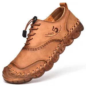 Zapatos Casuales para Hombre Mocasines Clásicos Originales de Cuero sin Cordones Planos para Hombre - Product Image 1