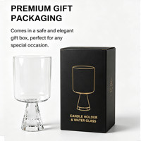 Verres à vin réversibles 2-en-1 écologiques en verre borosilicate, design minimaliste fait main, durables et résistants aux hautes températures