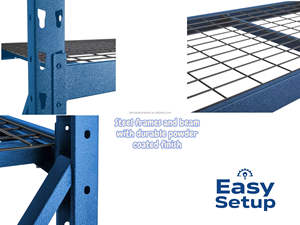 Organisateur à plusieurs niveaux cadre d'empilage de fil réglable résistant jaune pour le carton pliable en métal de garages - Product Image 4