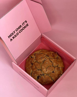 Emballage en carton pliable biodégradable personnalisé en gros pour gâteaux, biscuits, cookies, beignets avec logo et insert