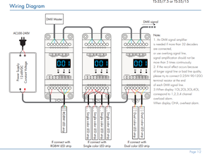 SKYDANCE 5A 12-48vdc恒压Dmx512 RDM解码器Dmx 512控制器4通道调光器，用于Rgbw发光二极管条D4 - Product Image 4