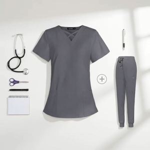 Uniformes Médicos para Spa Dental, Conjuntos de Uniformes Quirúrgicos para Enfermeras, 72% Poliéster, 22% Rayón, 6% Elastano, Uniformes Personalizados - Product Image 1