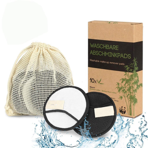 Cotons démaquillants réutilisables, 12 pièces, tampons de maquillage en coton biologique - Product Image 1