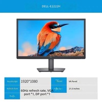 Monitor de Escritorio Dell E2222H de 22 Pulgadas, Monitor de Oficina IPS de Alta Definición con Interfaz VGA+DP