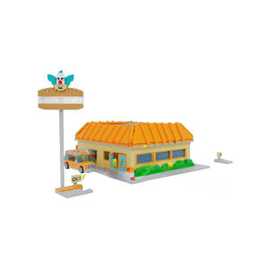 10352 Krusty Burger <span class=keywords><strong>Restaurant</strong></span> 1635 Uds modelo de ladrillo estándar bloques de construcción montaje ladrillos juguete chico regalos de Navidad con 7 muñecas - Product Image 2