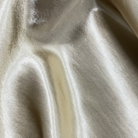 Tissu satiné haut de gamme 100 % polyester, aspect acétate, 260 g/m², brillant, lisse, luxueux et respirant, idéal pour robes de soirée et rideaux
