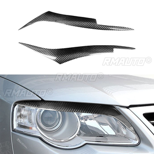 1 par de cubiertas de fibra de carbono real para faros delanteros de coche, para Volkswagen Magotan R36 2007 2008 2009 2010 - Product Image 1