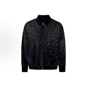 Chaqueta Universitaria de Mezclilla 100% Algodón de Alta Calidad OEM para Hombre, con Conejo <span class=keywords><strong>Rojo</strong></span> en Relieve, Estilo Vintage, Cierre de Botones, Ecológica e Impermeable - Product Image 6