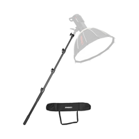 JINBEI Support de poteau télescopique en métal portable de 230 cm avec verrouillage facile pour lampe vidéo Flash/Studio