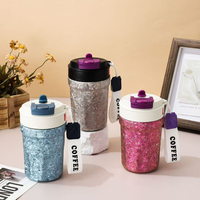 Vente en gros de gobelets isothermes en titane pur à double paroi, personnalisés avec logo, 400 ml, portables, pour les voyages, tasses à café