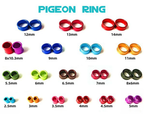 Nuove Anelli Colorati in Alluminio per Zampe di Uccelli, Anelli per Piccioni da Corsa 12mm Impermeabili e Antiurto con Incisione Laser 2025 - Product Image 6