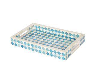 Plateau de service en résine fait à la main, modèle personnalisé, design classique, écologique et durable, de qualité alimentaire, pour les hôtels, les repas à la maison - Product Image 3