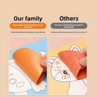 Ensemble d'autocollants de peinture en pâte 3D faits à la main, jouet éducatif créatif pour filles et enfants