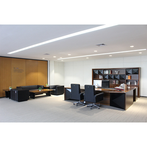 madera Escritorio de lujo oem <span class=keywords><strong>oficina</strong></span> muebles de madera maciza director jefe de mesa de <span class=keywords><strong>oficina</strong></span> de CEO verde materiales - Product Image 3