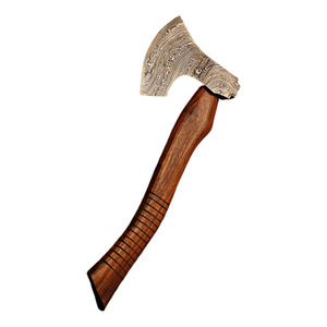 Heavy Duty Outdoor Camping Cutting <b>Axe</b> Wholesale Hand Forged Damascus Steel <b>Wood</b> Cutting <b>Axe</b> with Hardwood Handle - Product Image 1