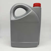 Bidón de Plástico HDPE Gris Vacío de 5L para Aceite de Coche, Lubricante, Desengrasante de Motor, Botella de 5000ml