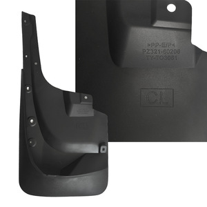 Land Cruiser LC200 <b>Mud</b> <b>Flaps</b> 2016-2021 GT Body Kit Rear Plastic Black - Product Image 2