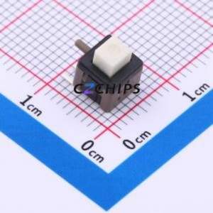 PS-5824DHB-3PNA Push Button Switch Switch Single Pole Double Throw No Lock Rectangle Plunger 50mA - Product Image 1
