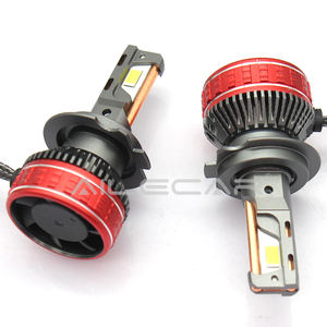 AILECAR ST-E90-3 fari a LED a 12 Core ad alta luminosità che volano in edizione rossa aquila H7 63W con Design unico aquila volante - Product Image 5