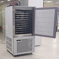 Congélateur vertical commercial à porte simple en acier inoxydable, armoire de congélation rapide à air, contrôle numérique, pour la transformation alimentaire et la boulangerie