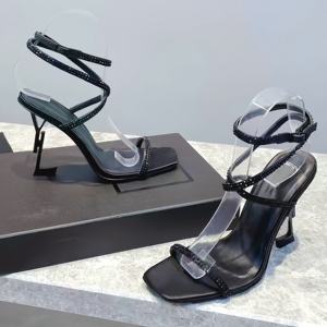 Tacones Altos de Lujo para Mujer al por Mayor, Sandalias de Tacón Alto de Moda para Fiesta, Tacones Altos con Diseño de Cristal para Mujer - Product Image 5