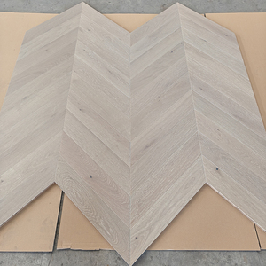 เชฟรอนและก้างปลาไม้โอ๊คสีขาวพื้นไม้ประกอบสำหรับตกแต่งบ้าน - Product Image 6