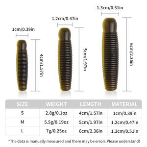 เหยื่อปลอมมันฝรั่ง XY-630 ขนาด 4 ซม. 5 ซม. 6 ซม. สีดำแดง เหยื่อไบโอนิค สำหรับตกปลาคาร์พ ปลากะพง ตกปลาแบบลากจากก้น - Product Image 4