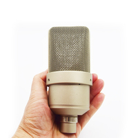 MAI AO TF103 Boîtier et accessoires d'assemblage en métal argenté pour microphone à condensateur DIY, pour usage en studio - Fabriqué au Guangdong
