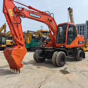 Excavadora de ruedas usada Doosan DH150w-7 de 15 toneladas, con certificación CE, alto rendimiento y garantía de calidad. - Product Image 4