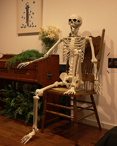 Perlengkapan Dekorasi Halloween Animasi Tubuh Manusia Sendi Bergerak Berkualitas Tinggi Realistis Ukuran Dapat Disesuaikan Kerangka Halloween - Product Image 4