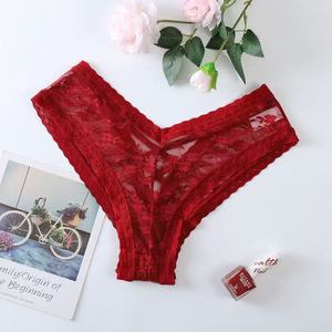 String sexy pour <span class=keywords><strong>femme</strong></span> en nylon tricoté fin Dobby, grande <span class=keywords><strong>taille</strong></span>, avec dentelle, bretelles croisées, transparent et ajouré, longueur mi-cuisse, ODM - Product Image 5
